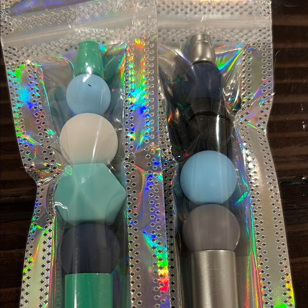 Colorful Beaded Pens Set - Picture 2 of 3